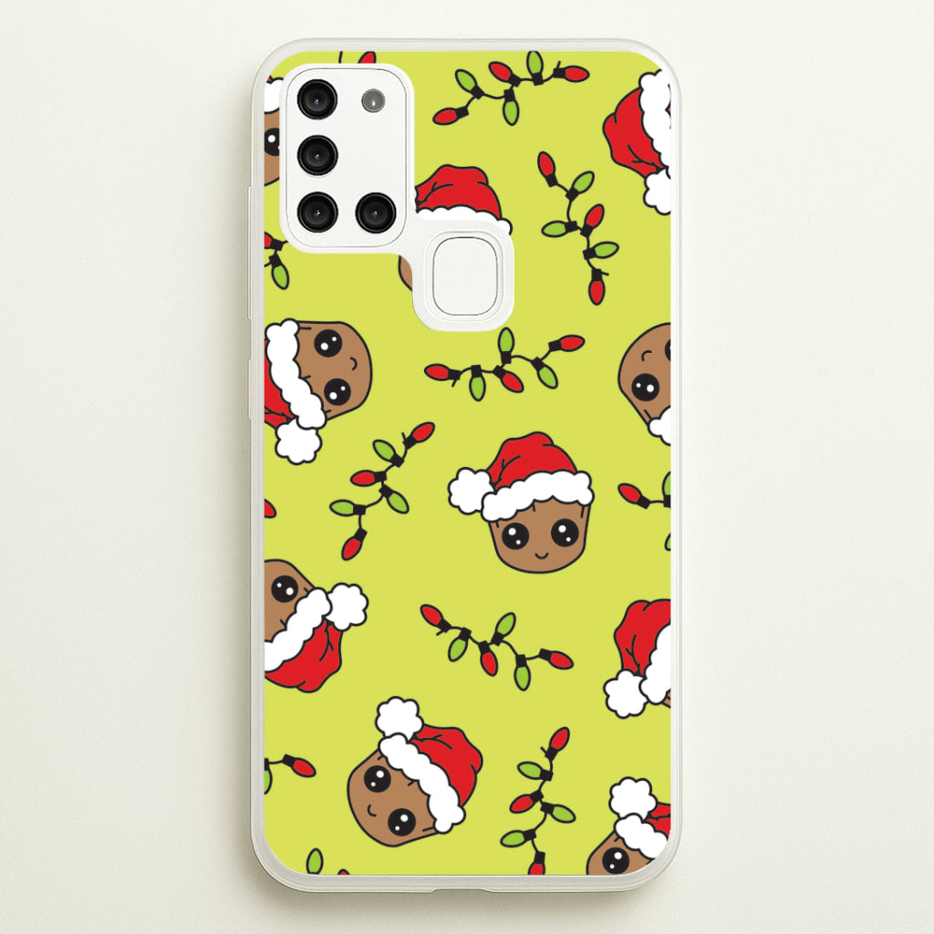 Christmas Tree Hero Pattern Galaxy A21s Case
