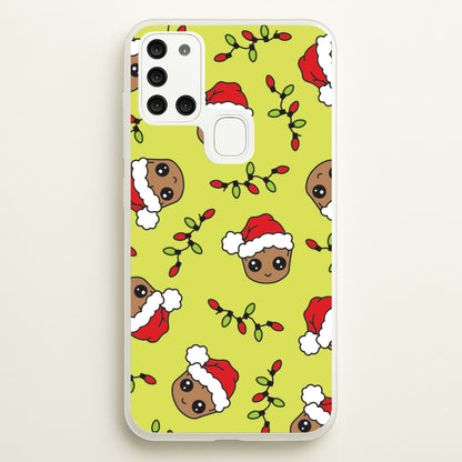 Christmas Tree Hero Pattern Galaxy A21s Case