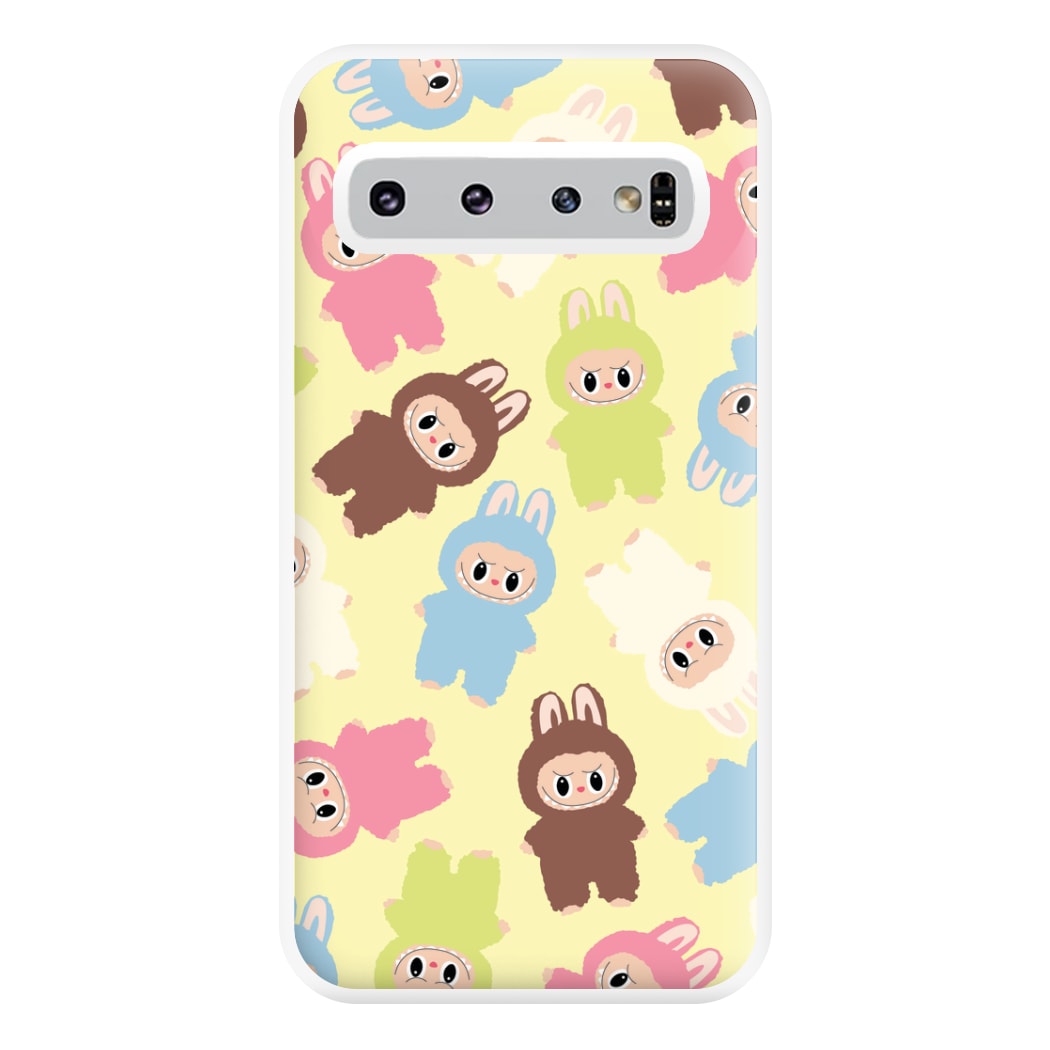 Colourful Little Monsters Pattern Galaxy S10 Case