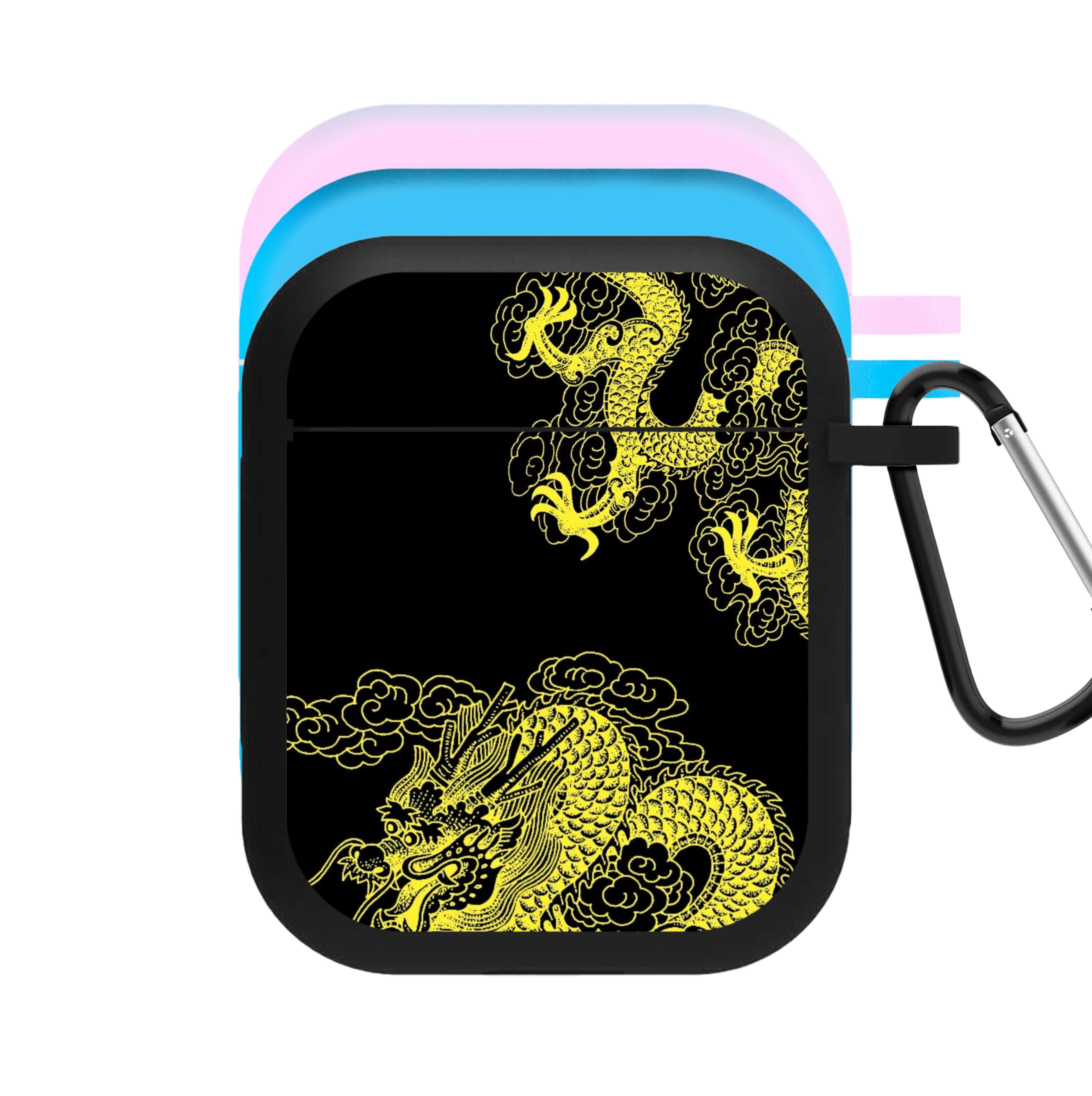 Yellow Dragon AirPods Case