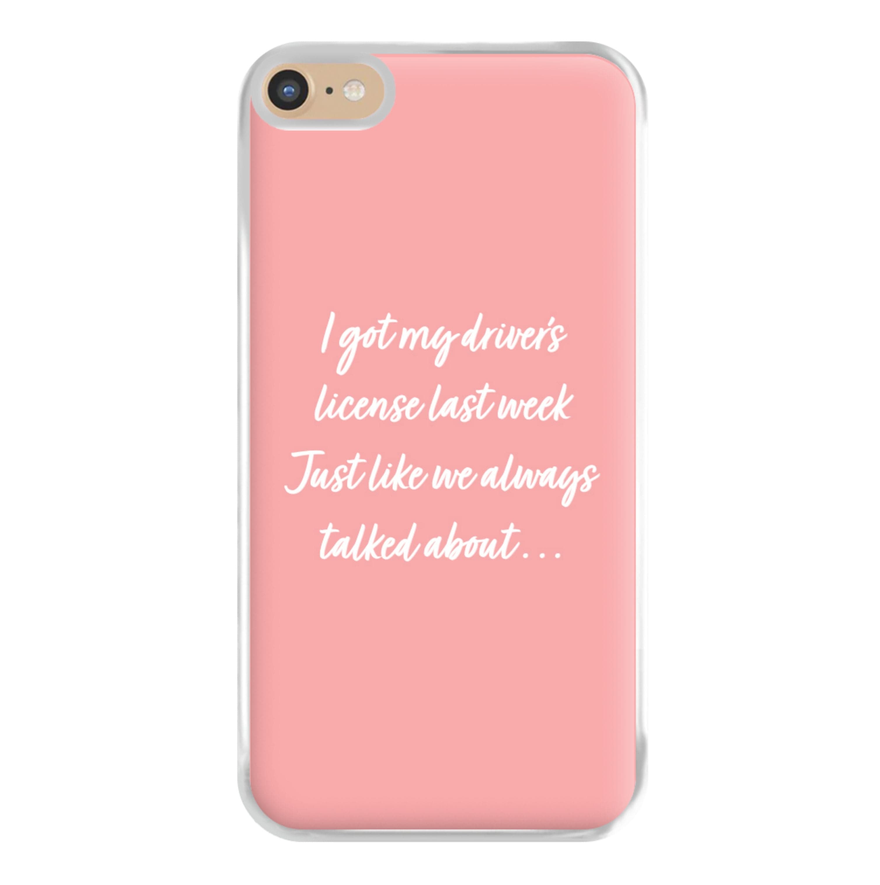 Drivers License Lyrics - Olivia TikTok Phone Case