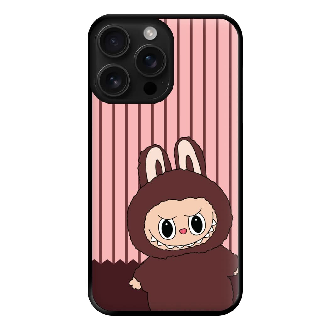 Stripey Cute Brown Monster Phone Case for Apple iPhone, Samsung Galaxy, Huawei and Google Pixel