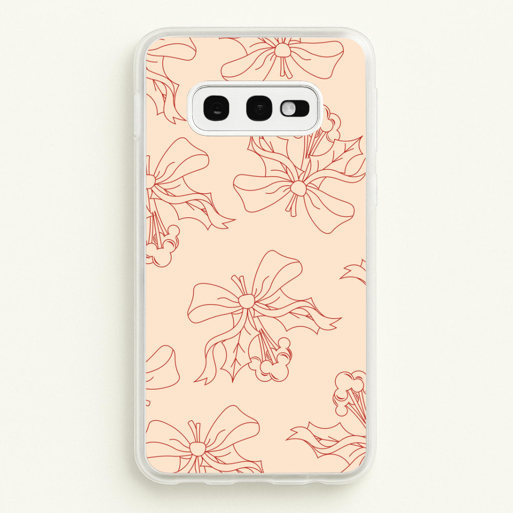 Cartoon Mouse Holly Pattern Galaxy S10e Case