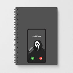 Caller ID Ghostface Notebook