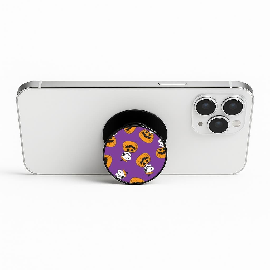 Cartoon Beagle Pumpkin Pattern Phone Stand