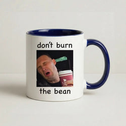 Don't Burn The Bean Navy Mug