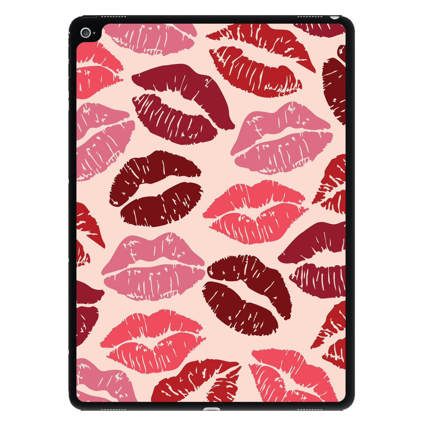 Valentine's Lips Pattern iPad Case