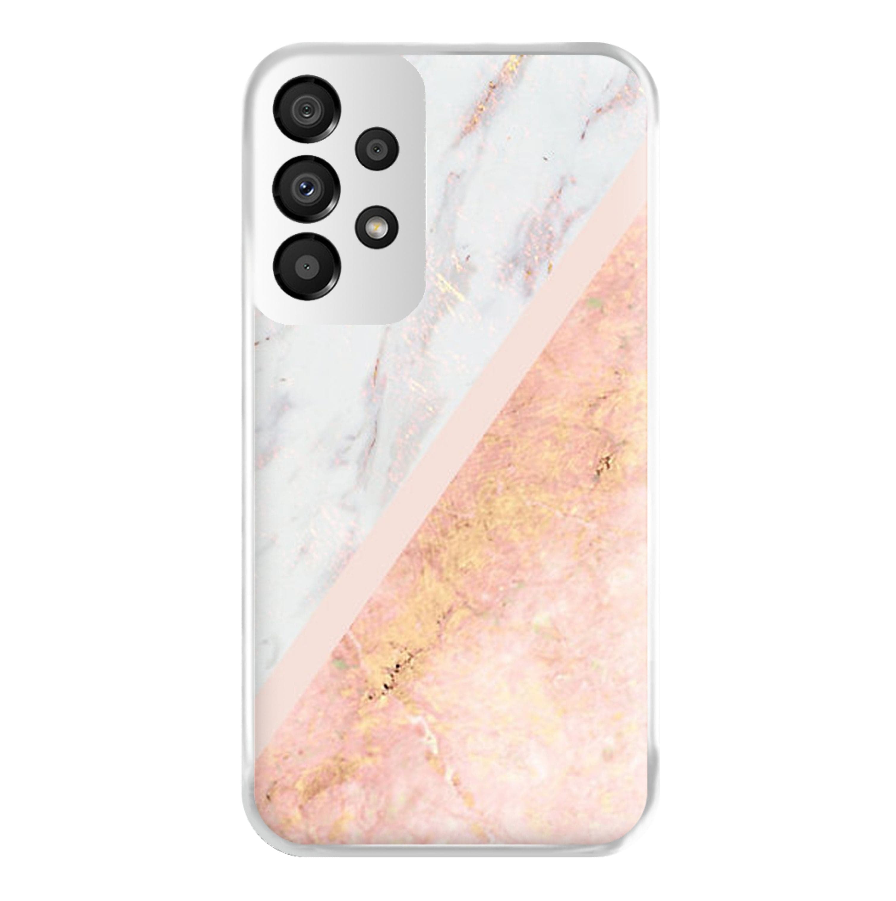 Marble and Rose Gold Phone Case