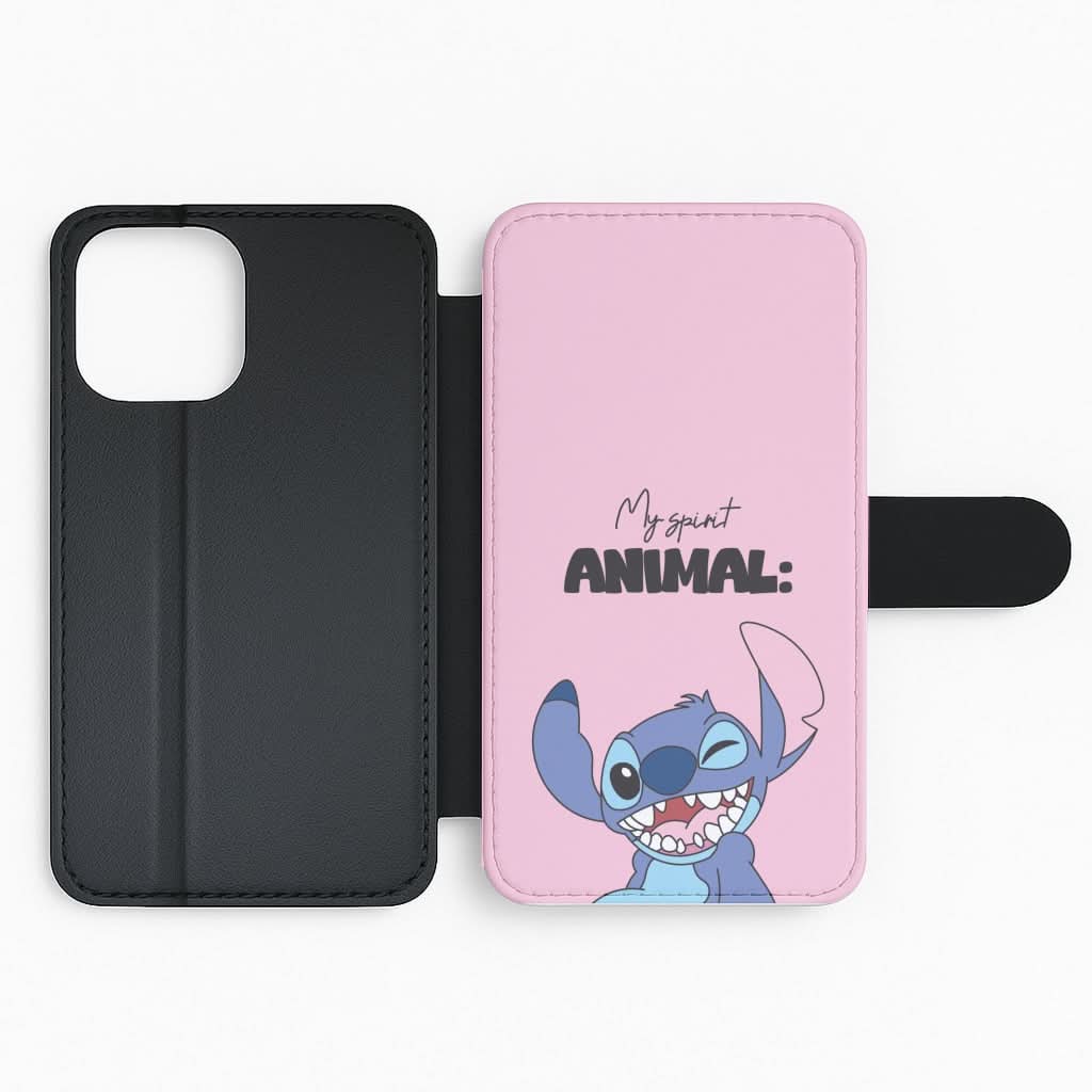 My Sprit Animal Blue Alien Flip Phone Case