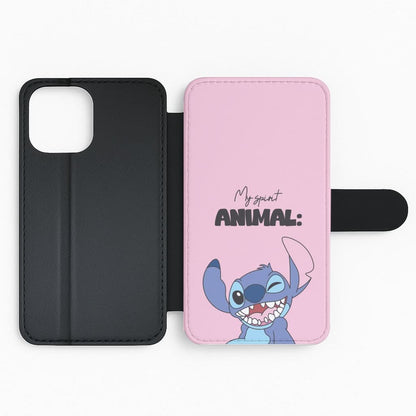 My Sprit Animal Blue Alien Flip Phone Case