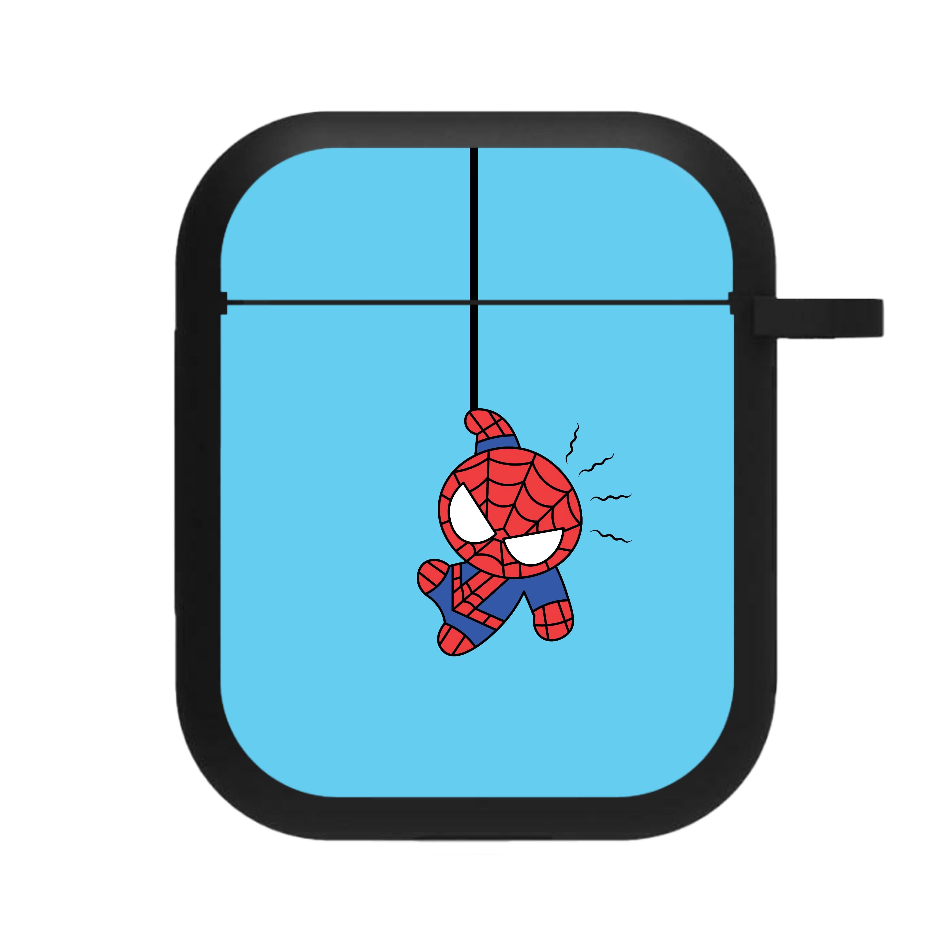 Blue Hanging Spider Hero AirPods Case