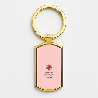 Saved My Heart Gold Keyring
