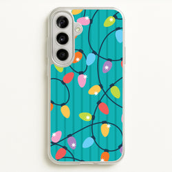 Funky Christmas Lights Pattern Galaxy A56 Case