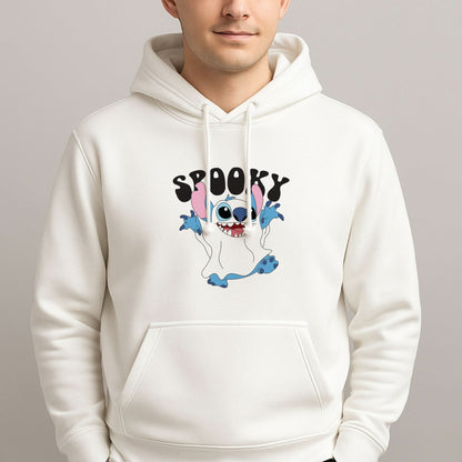 Spooky Cute Blue Alien Mens Hoodie