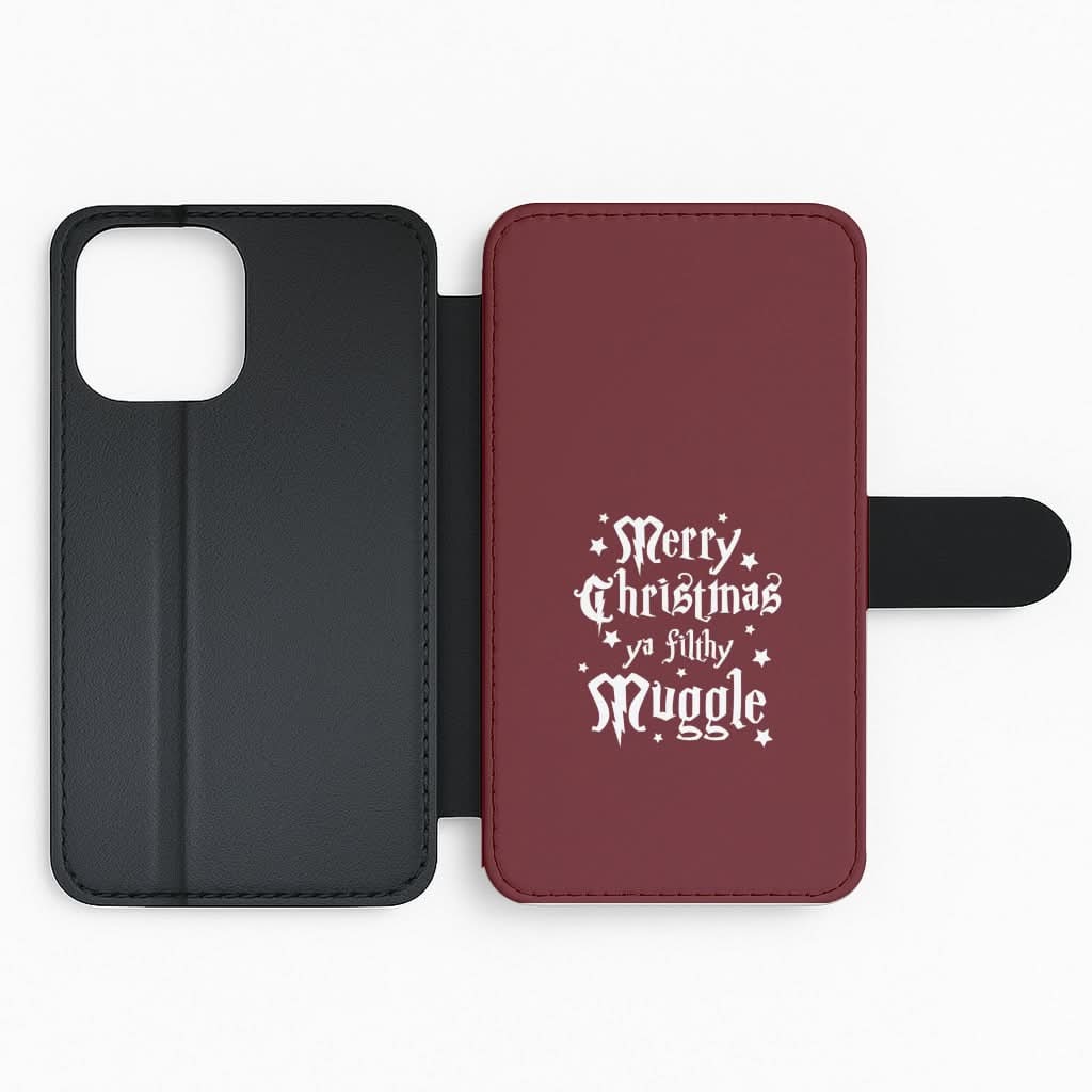 Merry Christmas You Filthy Muggle Flip Phone Case