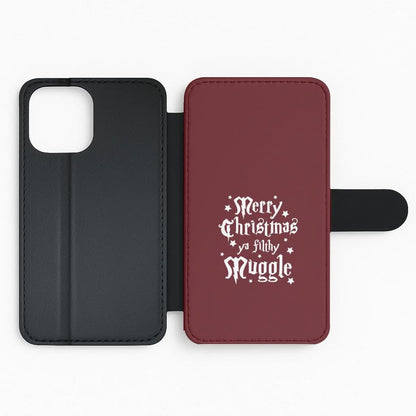 Merry Christmas You Filthy Muggle Flip Phone Case