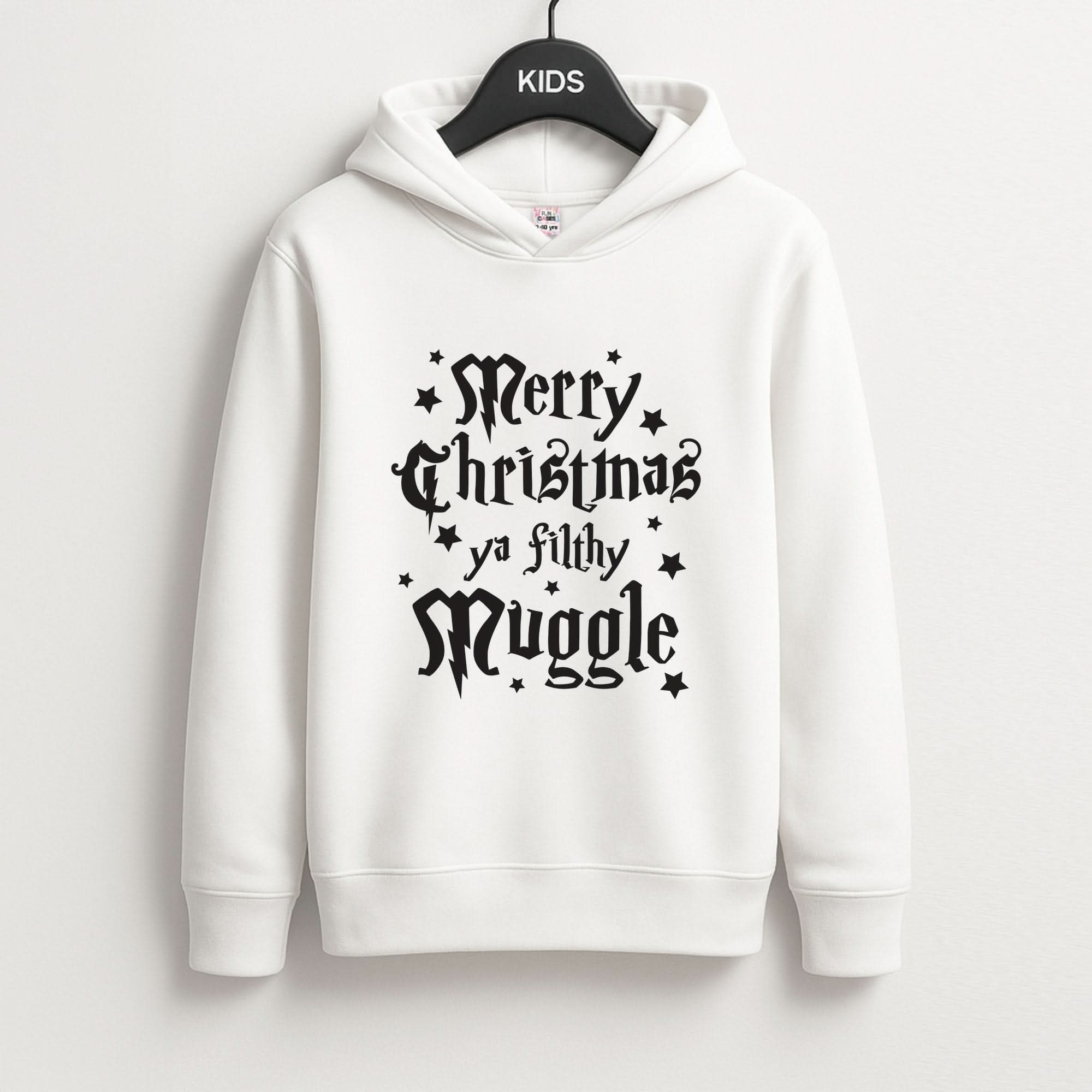 Merry Christmas You Filthy Muggle Kids Hoodie