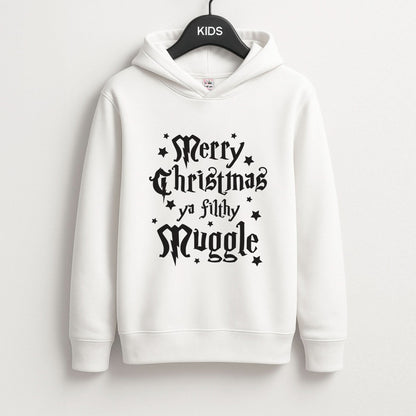 Merry Christmas You Filthy Muggle Kids Hoodie