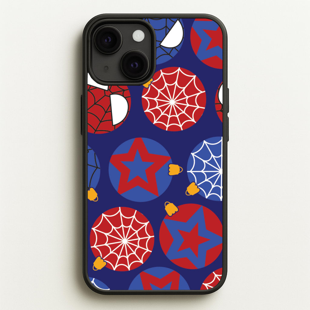Spider Hero Baubles Pattern iPhone 13 Case