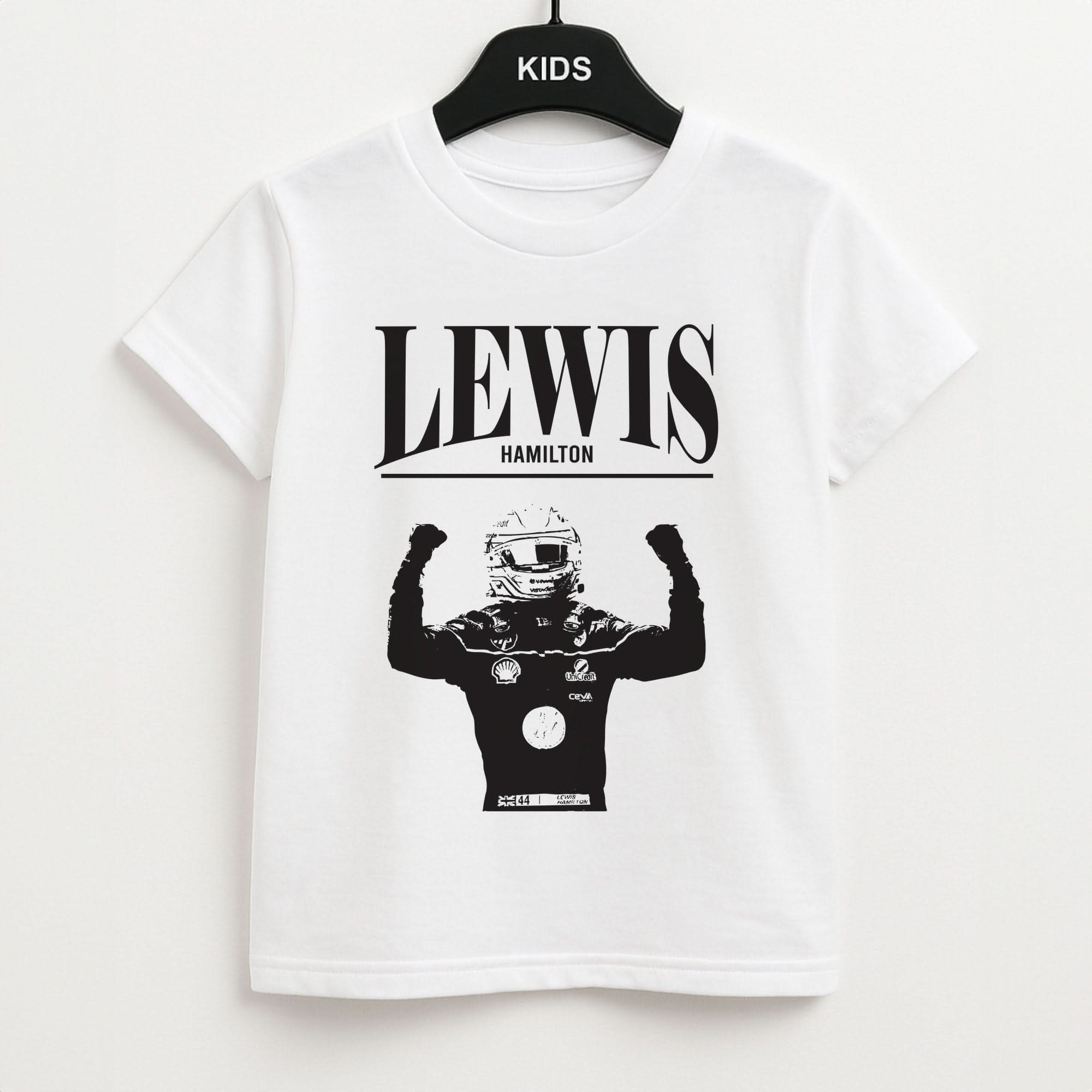 Lewis Red And Gold Kids Unisex T-Shirt