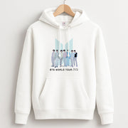 K-Pop Band Tour Pastel Blue Hoodie 1
