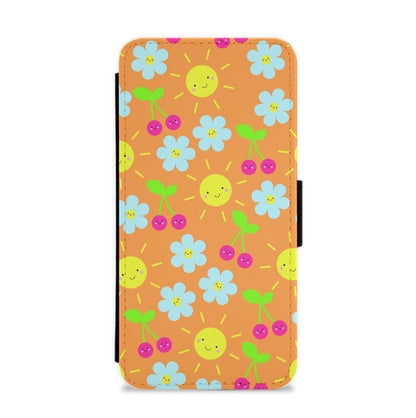 Vibey Pattern - Summer Flip / Wallet Phone Case