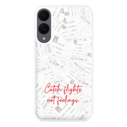Catch Flights Not Feelings Collage Galaxy S25 Edge Case