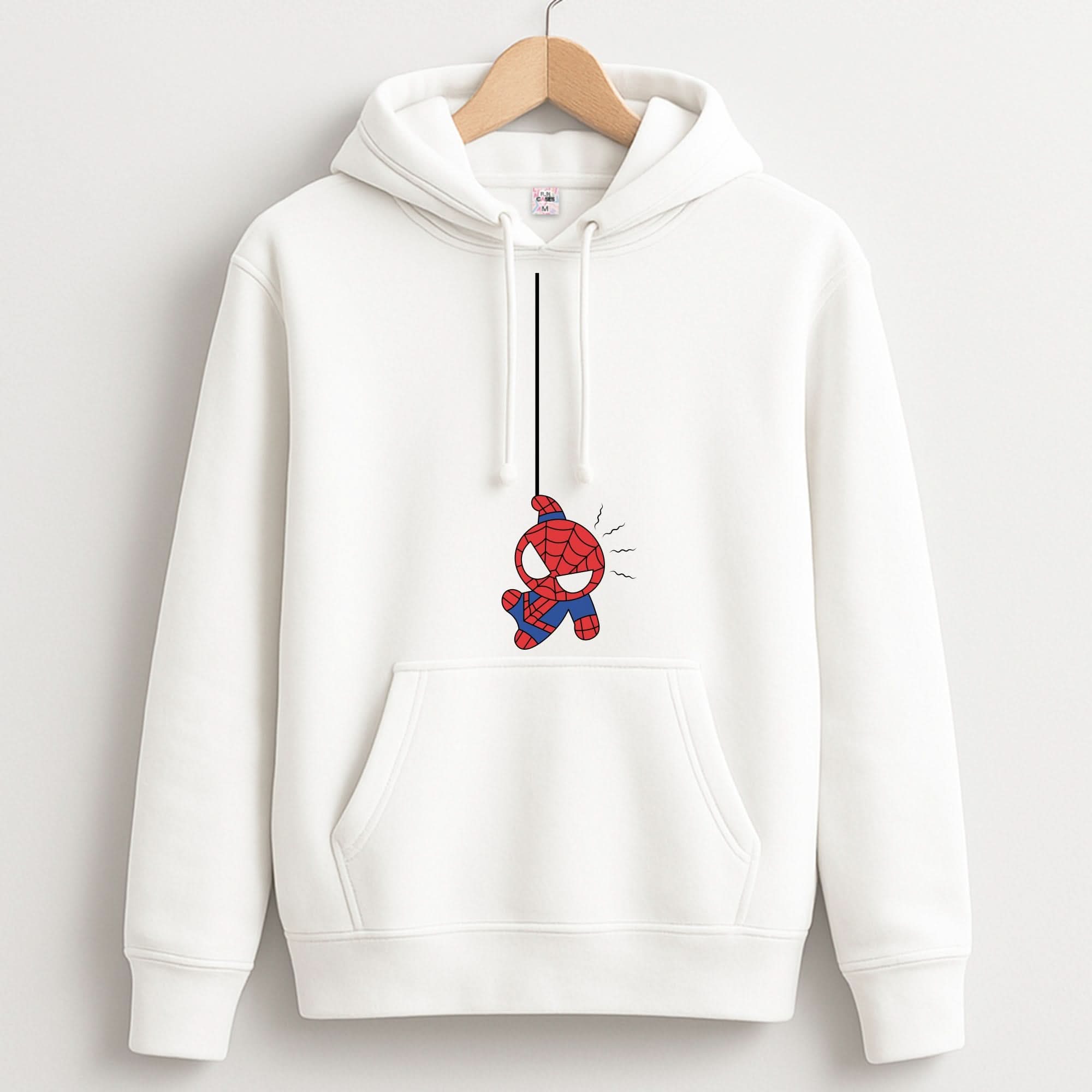 Blue Hanging Spider Hero Unisex Hoodie