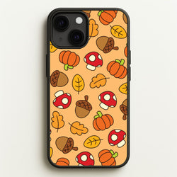 Cartoon Autumn Icons Pattern iPhone 13 Case