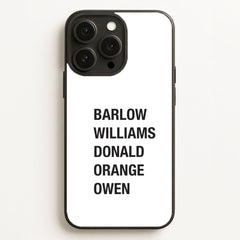 Take Band Members Names Phone Case