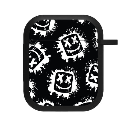 Black And White Helmet DJ Pattern AirPods Case