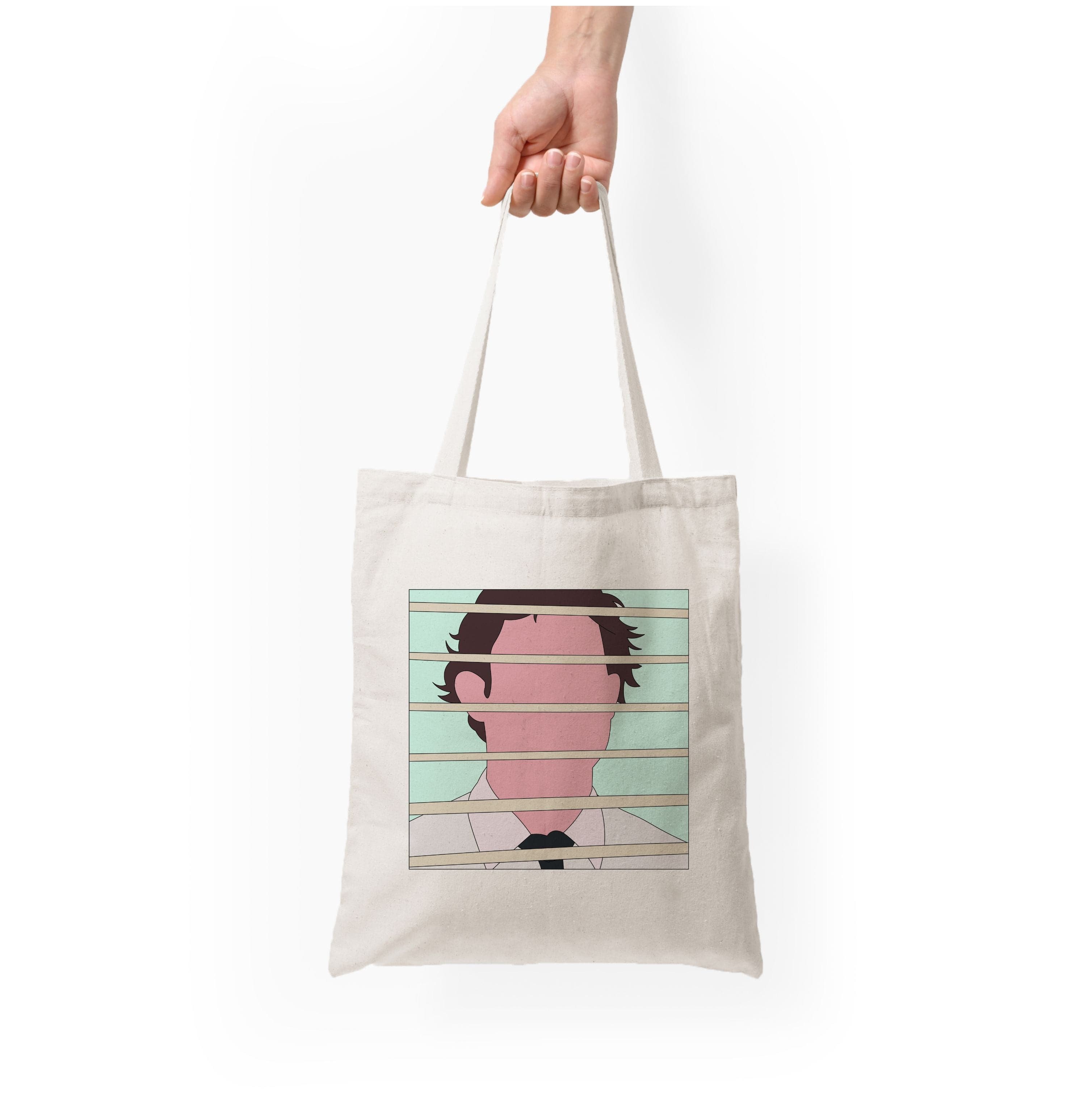 Jim Through The Blinds Tote Bag