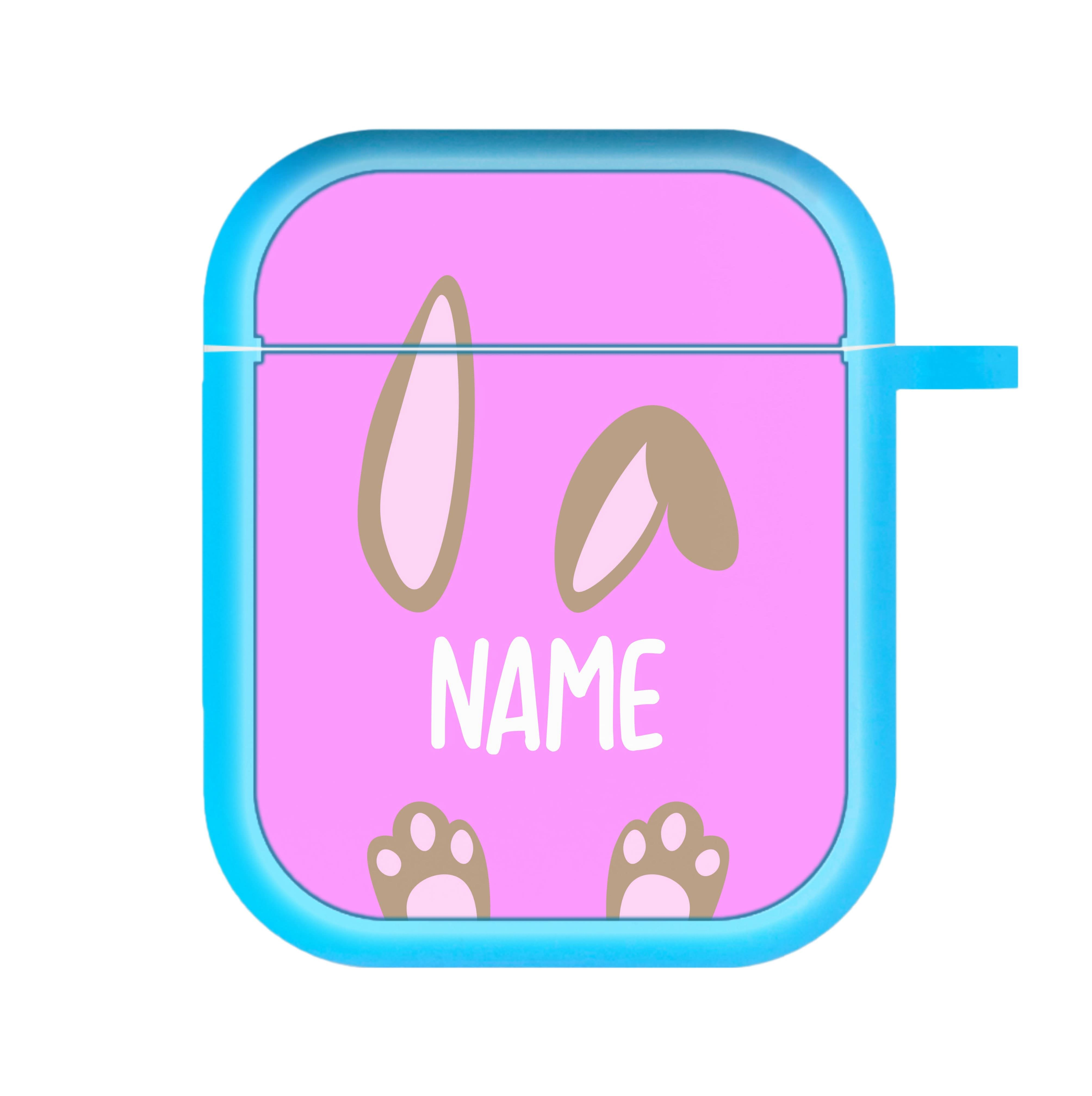 Brown Bunny Personalised AirPods Case