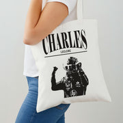 Charles Red And Gold Tote Bag 2