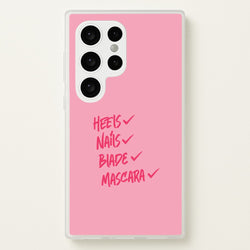 Heels, Nails, Blade, Mascara Galaxy S24 Ultra Case