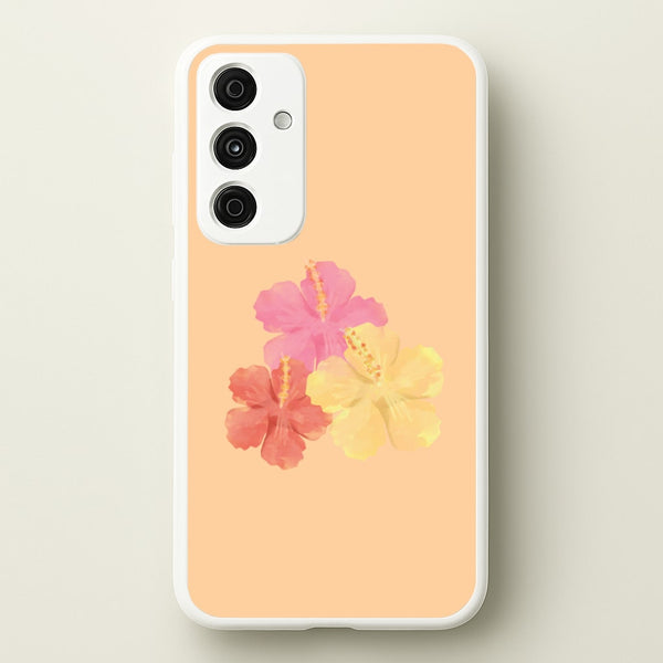 Hibiscus Sunset Galaxy A35 Case