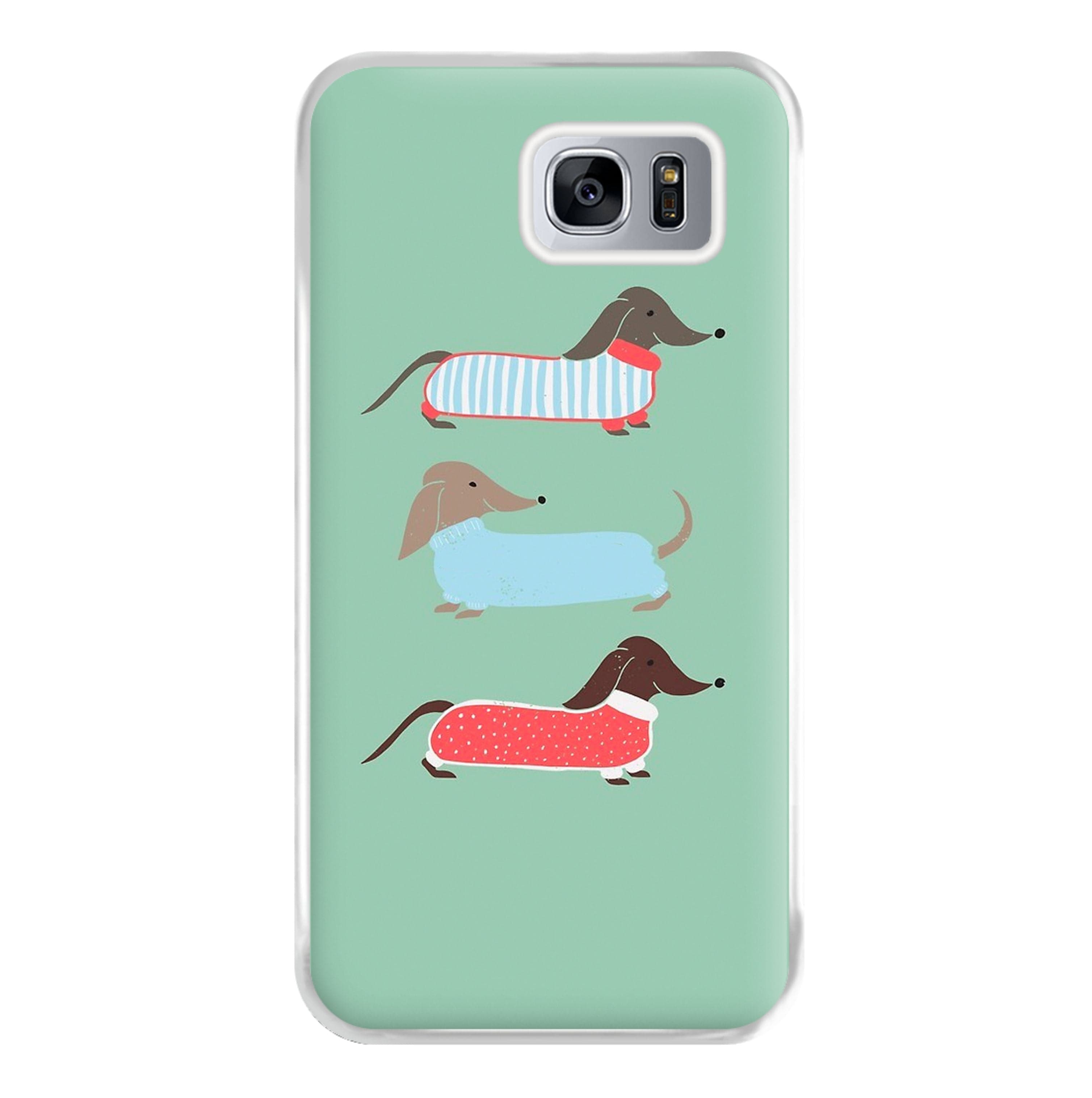 Sausage Dogs in Jumpers Phone Case