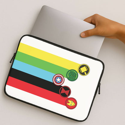 Superhero Team Colourful Symbols  MacBook Cover