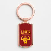 Lewis Red And Gold Luxury Keyring 4
