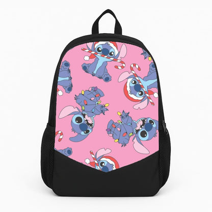 Christmas Cute Blue Alien Pattern Backpack