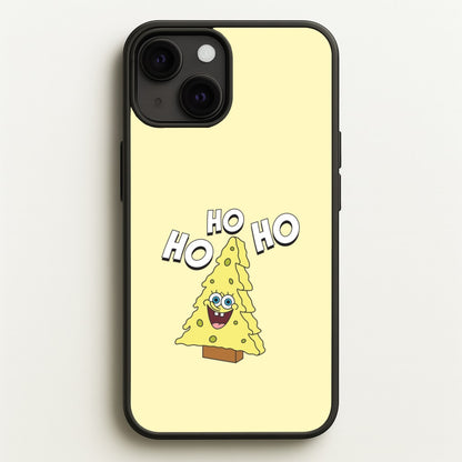 Christmas Tree Cartoon Sponge iPhone 13 Case