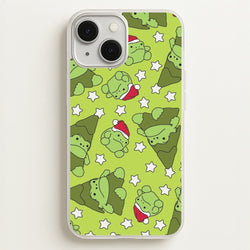 Christmas Frogs And Stars Plush Pattern iPhone 13 Case