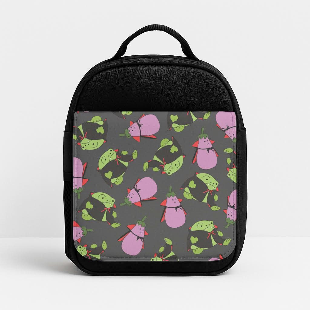 Vampire Frogs And Vegetables Pattern - Halloween Lunchbox