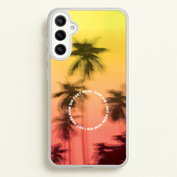 Palm Trees Circle Galaxy A34 Case