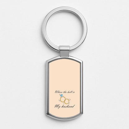 WTHIMH Cartoon Rings Silver Metal Keyring
