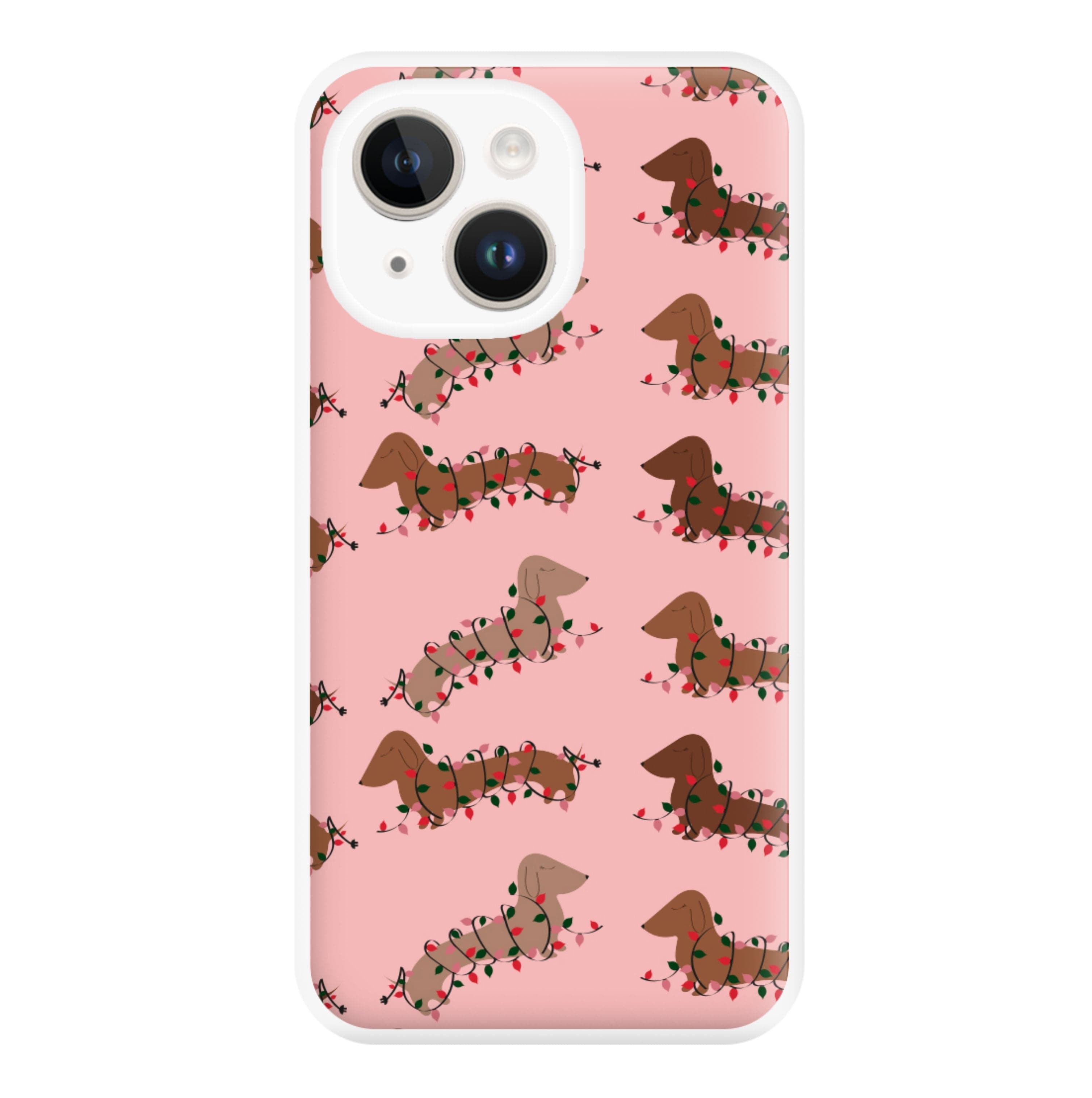 Dachshund Christmas Pattern Phone Case