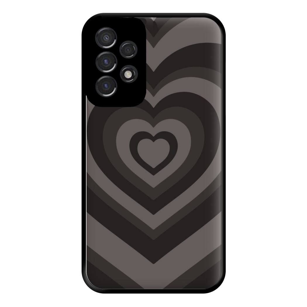 Abstract Black Heart Galaxy A53 Case