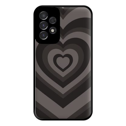 Abstract Black Heart Galaxy A53 Case