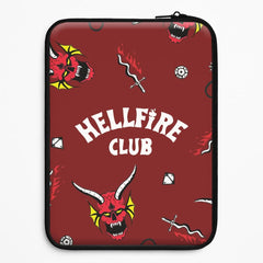 Hellfire Club Icons Collage Red Laptop Sleeve