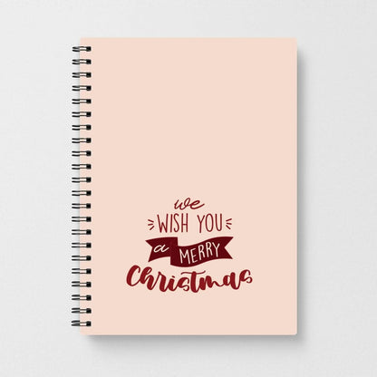 We Wish You A Merry Christmas Quote Notebook